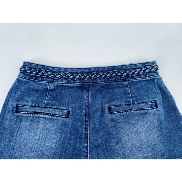 Women's House Of Harlow Hi Rise Braided Detail Trim Short Size 26 - Picture 5 of 7